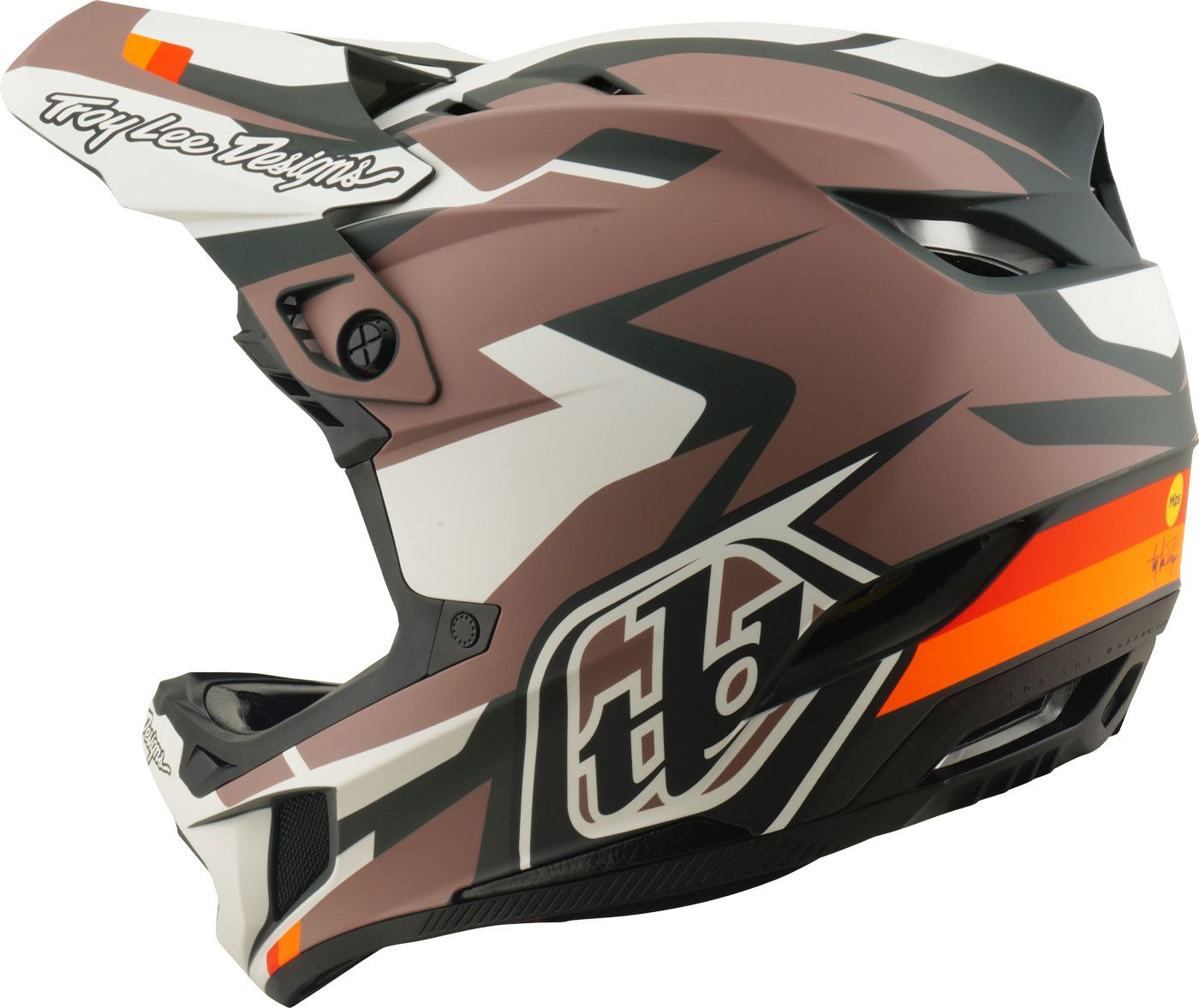 Casque Integral Troy Lee Designs D4 Polyacrilite Mips Roamer Clay