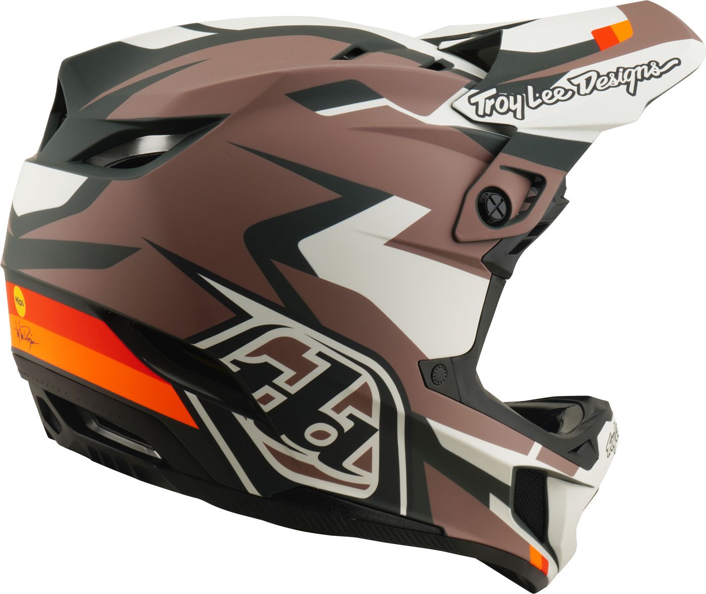 Casque Integral Troy Lee Designs D4 Polyacrilite Mips Roamer Clay