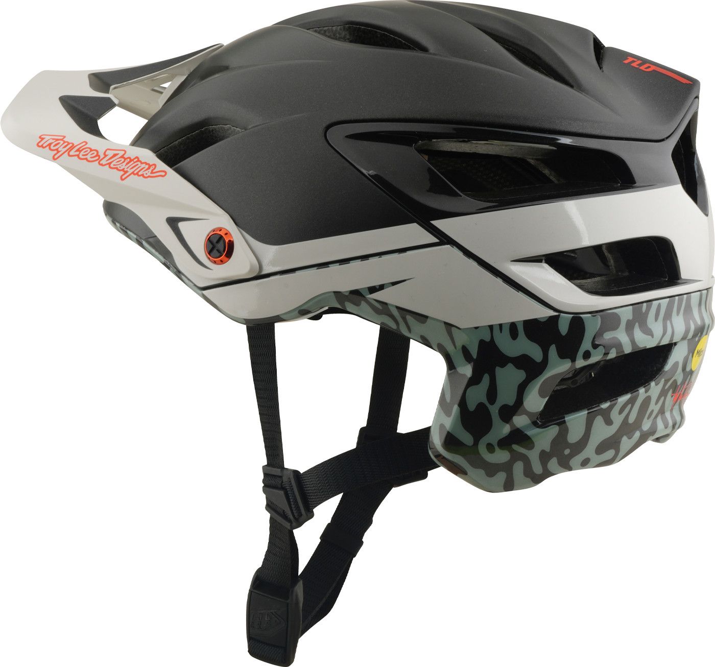 Casque VTT Troy Lee Designs A3 Mips Halo Charcoal/Pumice Gris/Beige