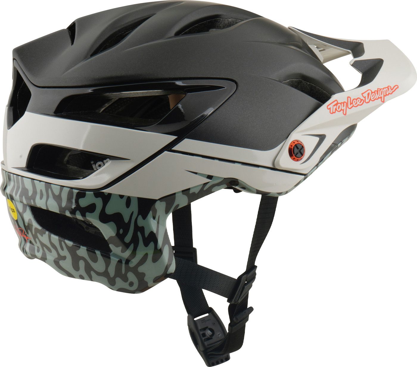 Casque VTT Troy Lee Designs A3 Mips Halo Charcoal/Pumice Gris/Beige