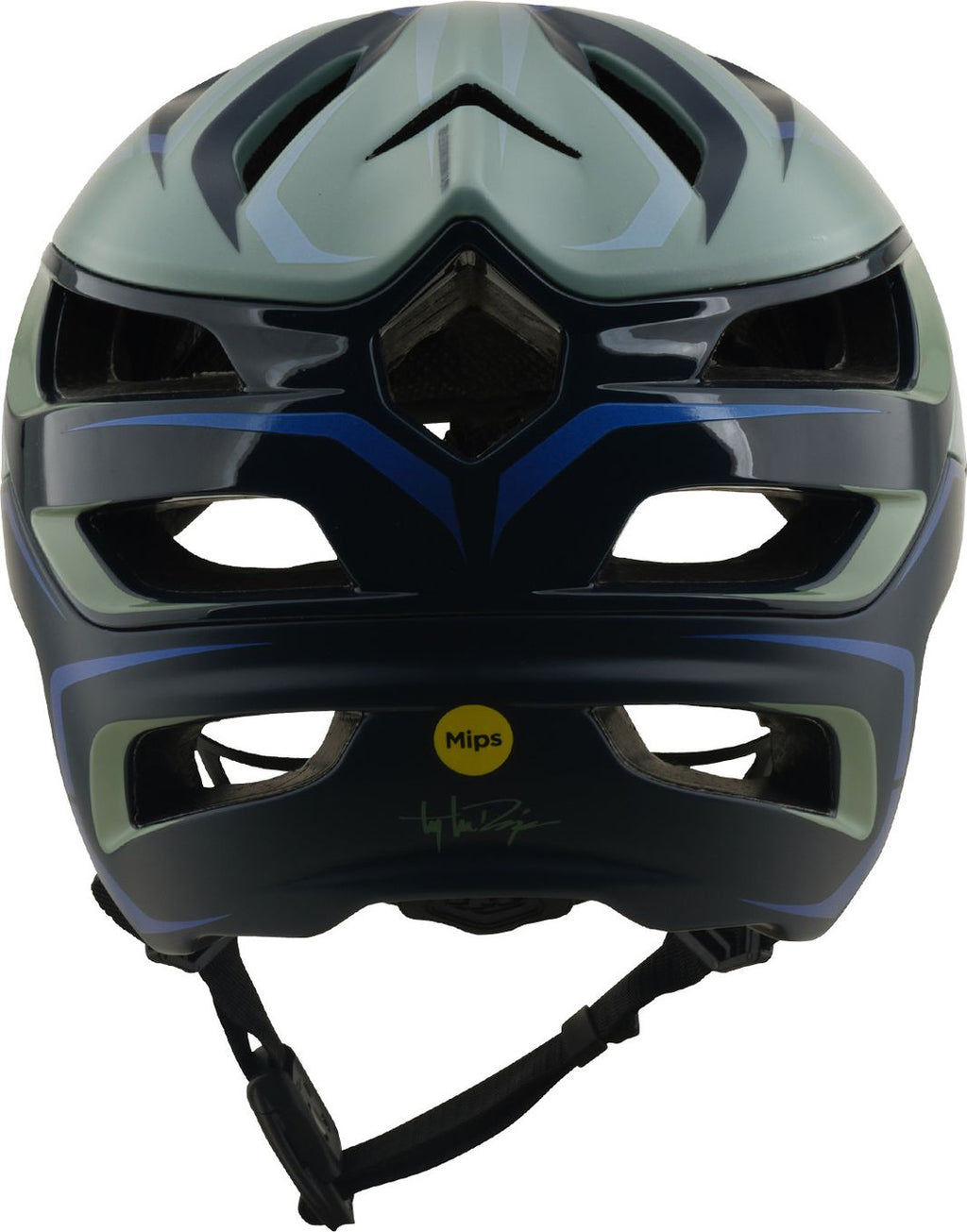 Casque VTT Troy Lee Designs A3 Mips Pin Sage Gris/Bleu