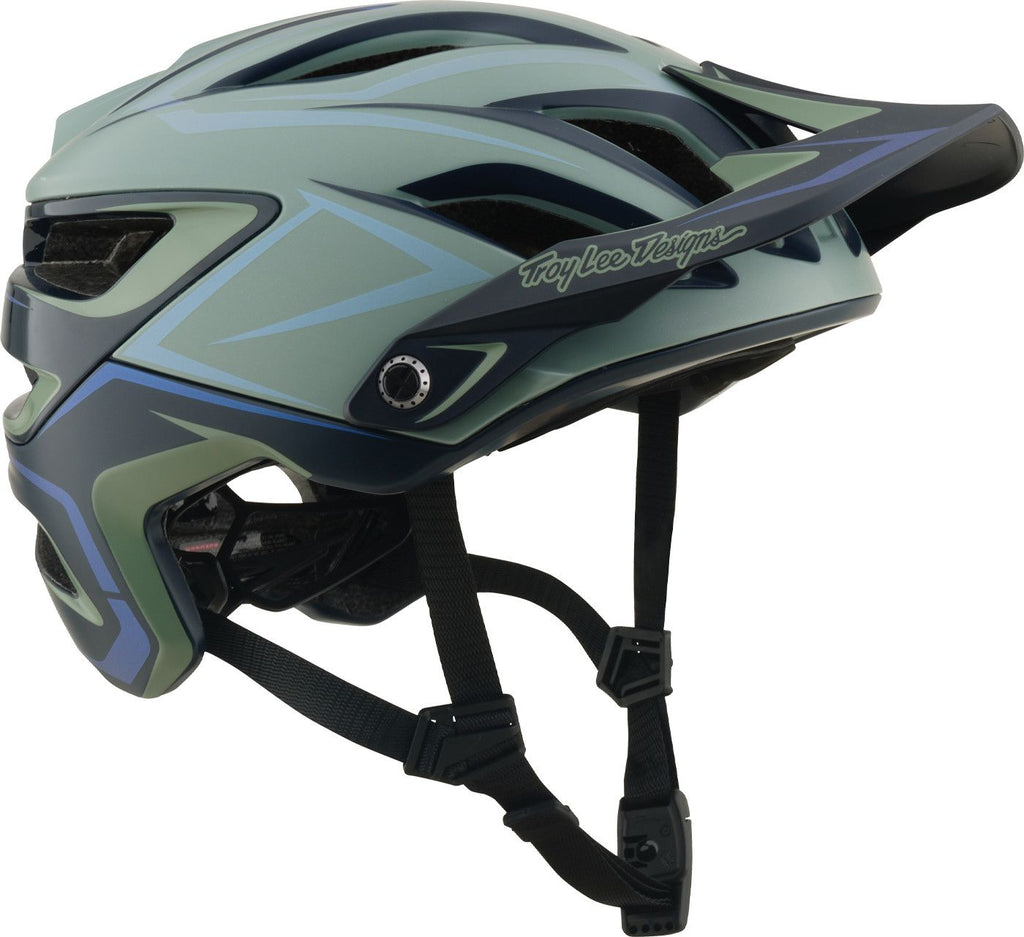 Casque VTT Troy Lee Designs A3 Mips Pin Sage Gris/Bleu