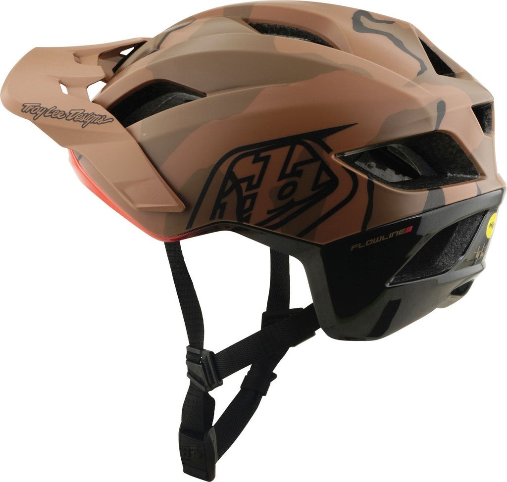 Casque VTT Troy Lee Designs Flowline SE Mips Badge Sienna Camo