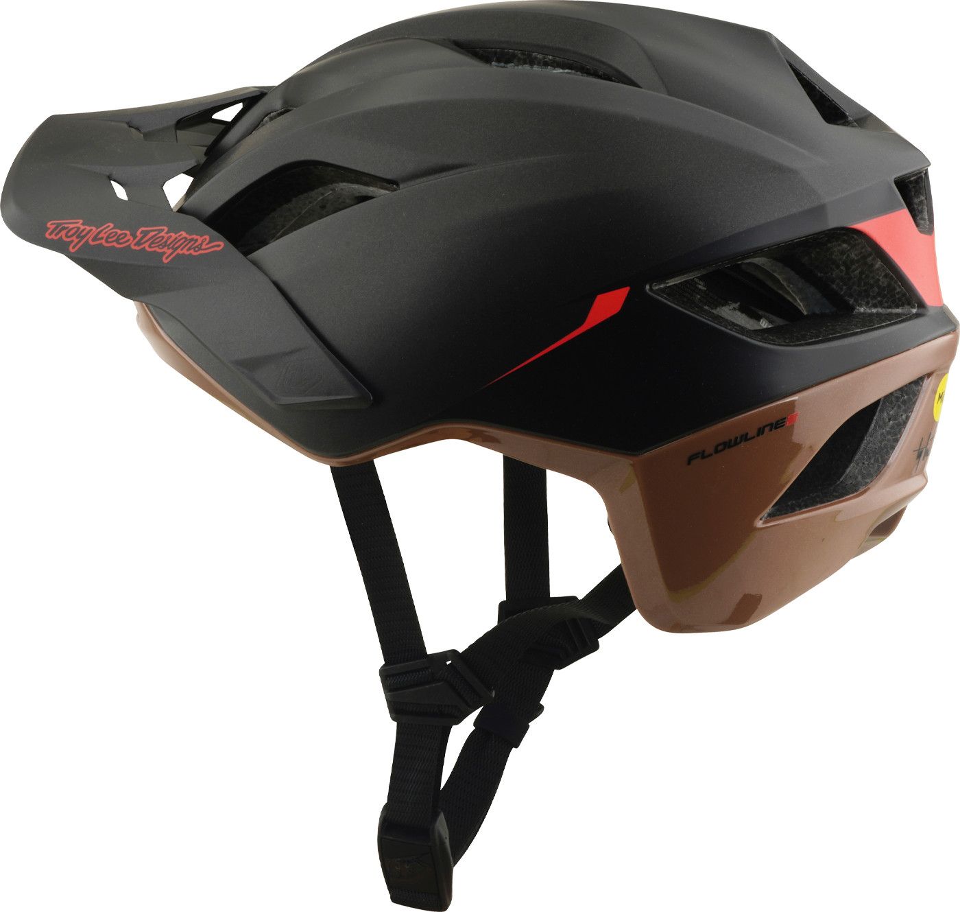 Casque VTT Troy Lee Designs Flowline SE Mips Stacks Charcoal/Sienna