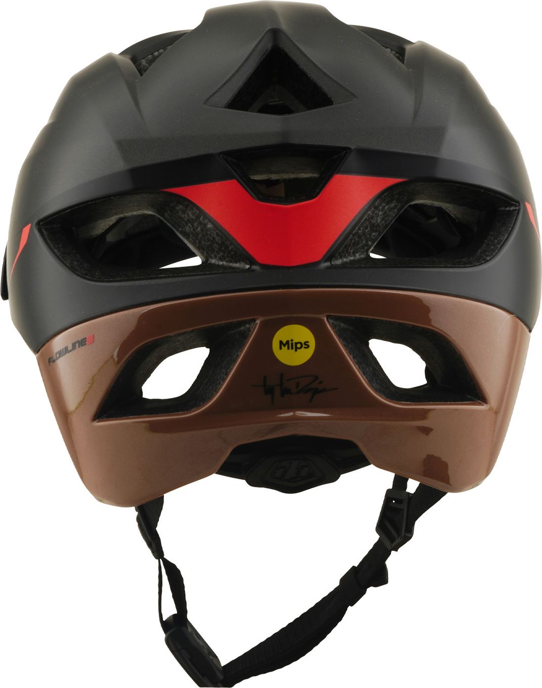 Casque VTT Troy Lee Designs Flowline SE Mips Stacks Charcoal/Sienna