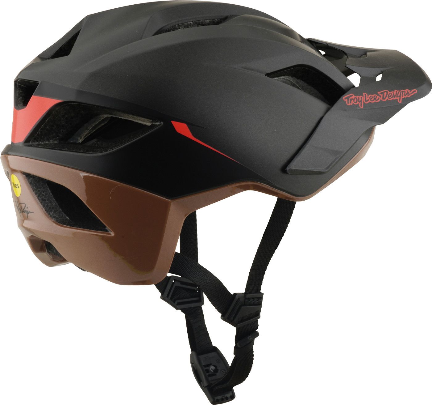 Casque VTT Troy Lee Designs Flowline SE Mips Stacks Charcoal/Sienna
