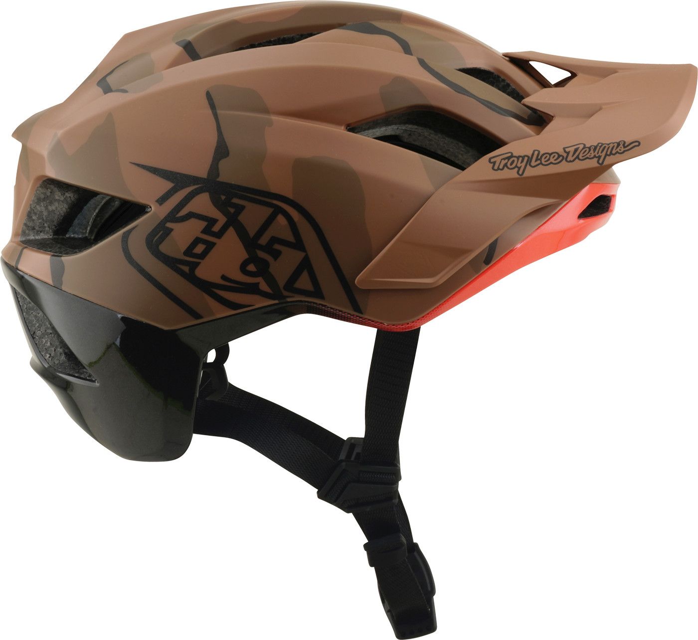 Casque VTT Troy Lee Designs Flowline SE Mips Badge Sienna Camo