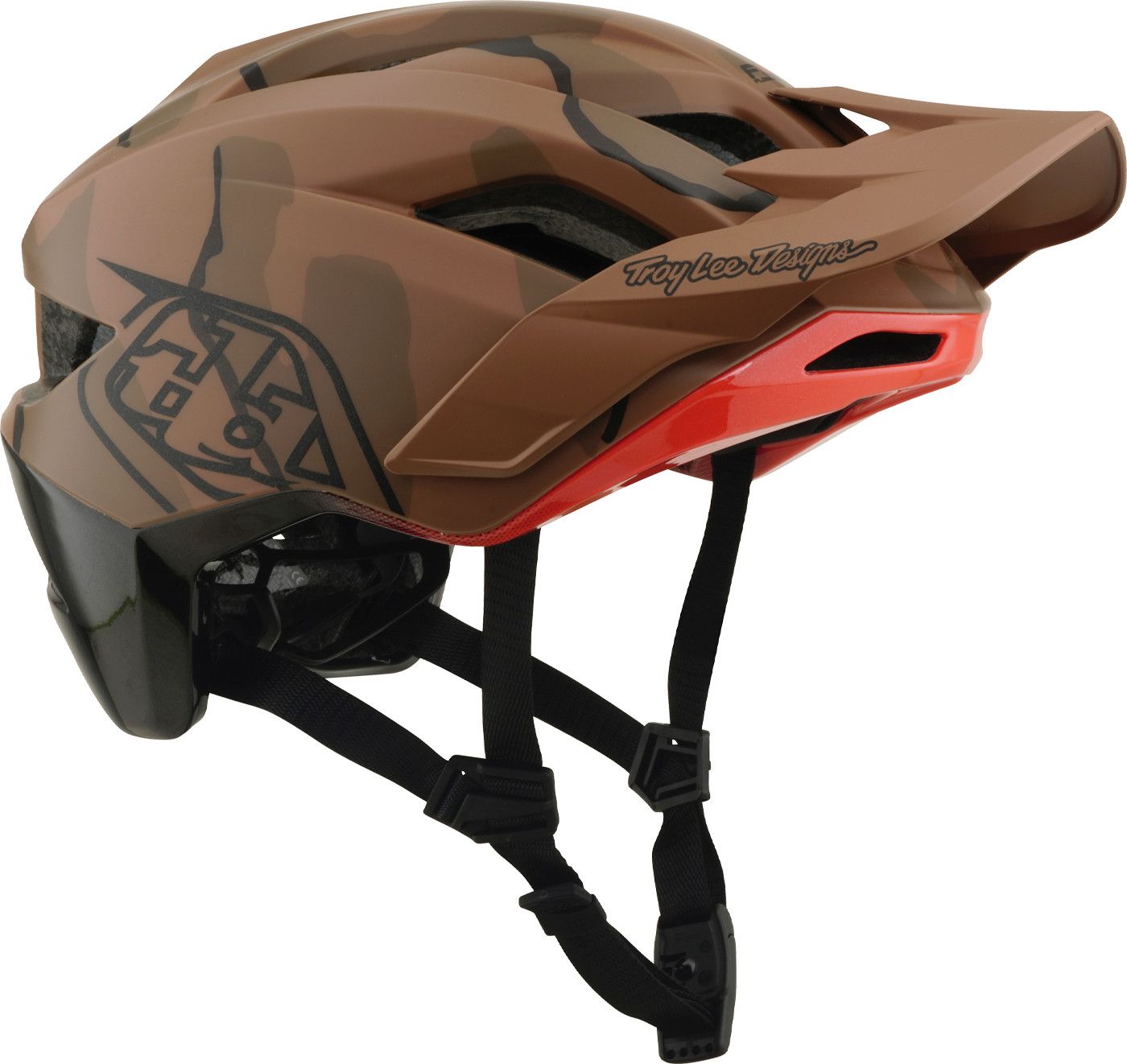 Casque VTT Troy Lee Designs Flowline SE Mips Badge Sienna Camo