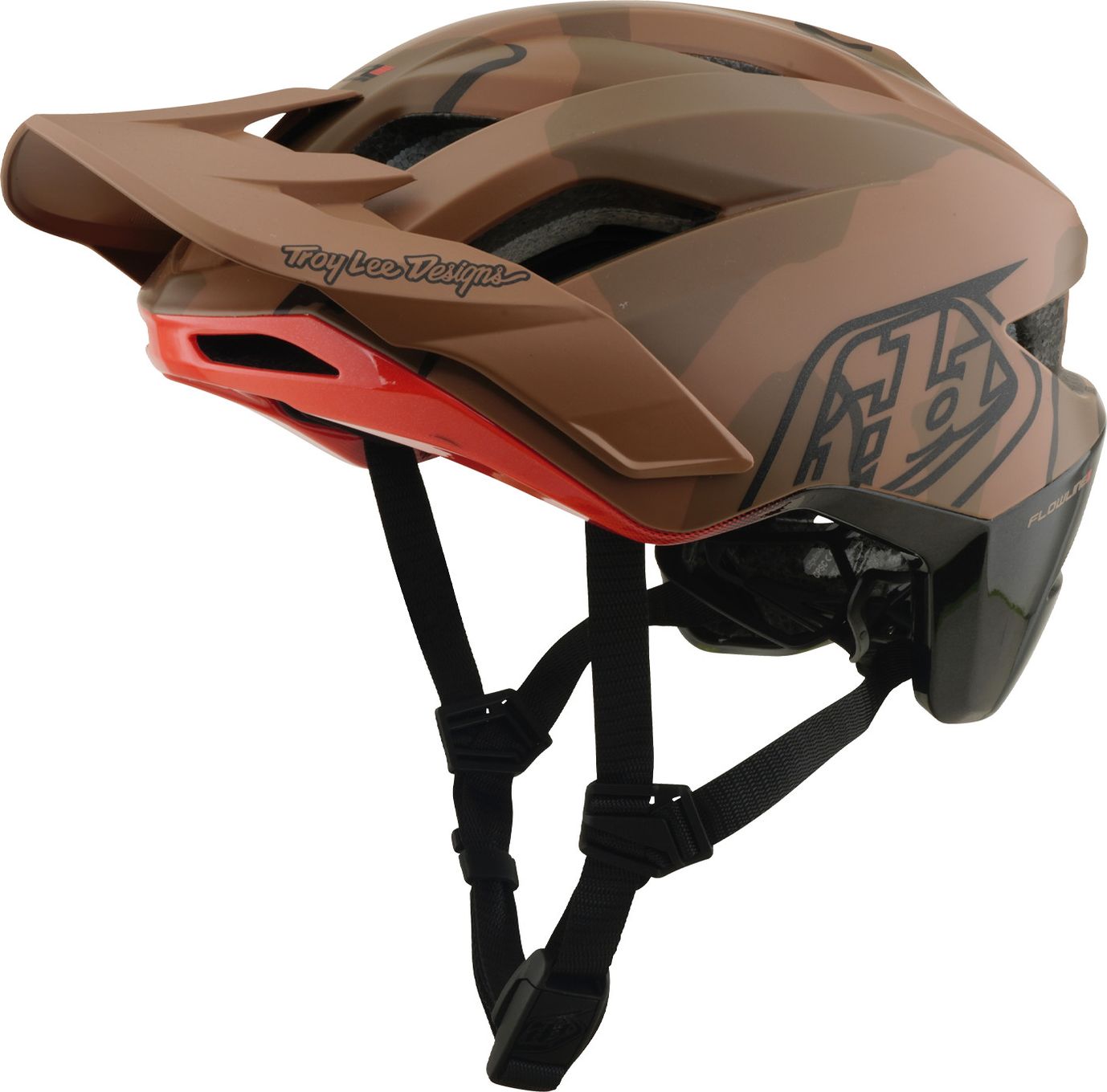 Casque VTT Troy Lee Designs Flowline SE Mips Badge Sienna Camo
