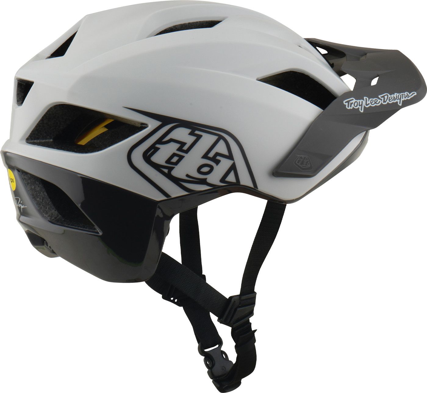 Casque VTT Troy Lee Designs Flowline Mips Point Gris