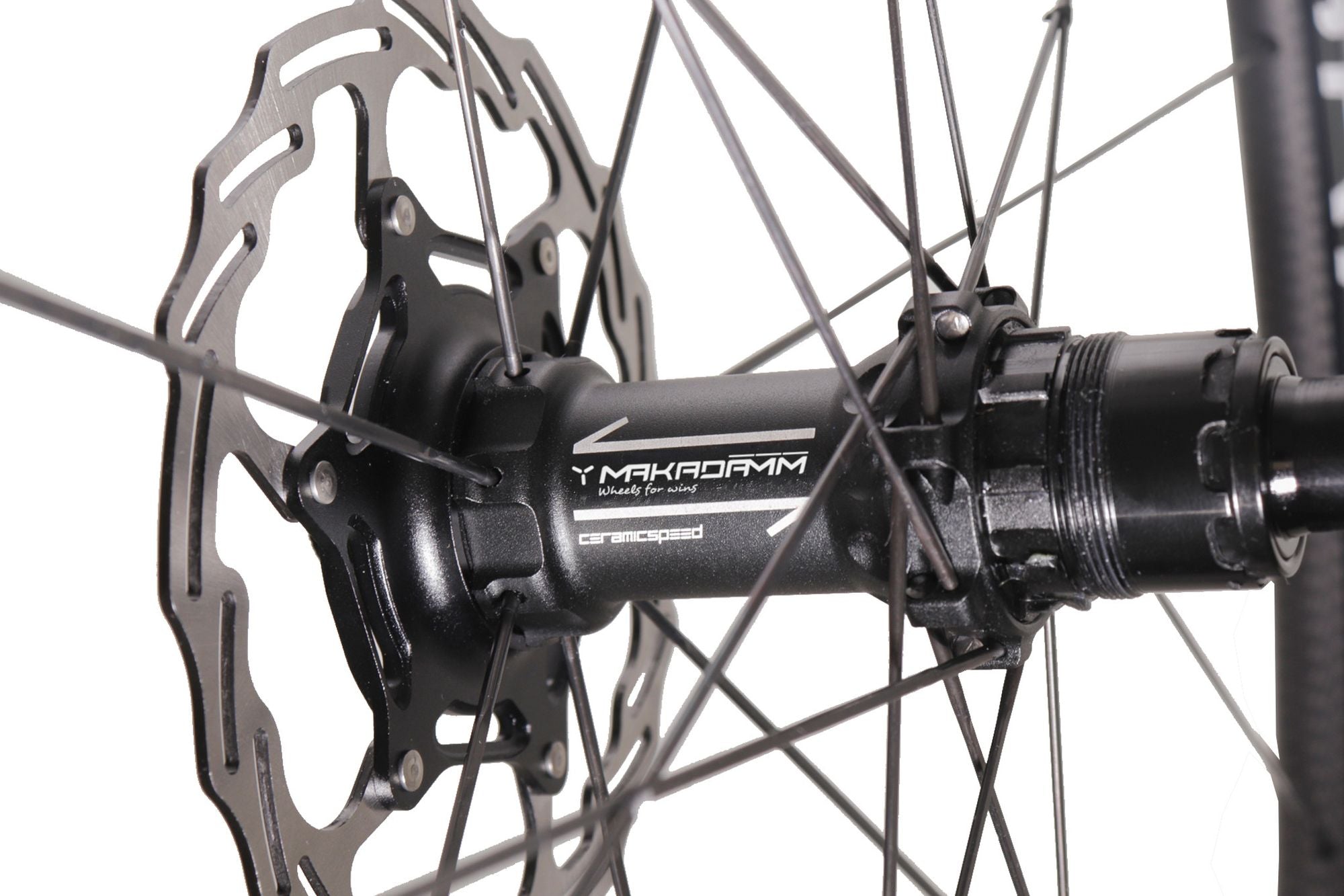 Paire de roues carbone route – MaKadamm evora 55 disc xpremium à pneus – 1345 gr la paire – centerlock – axe 12x100 | 12x142