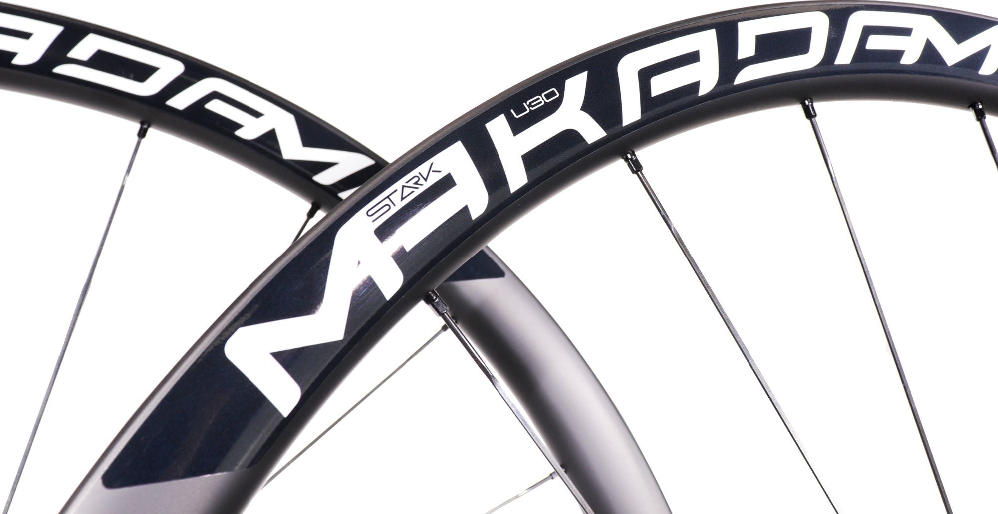 Paire de roues carbone route – MaKadamm stark u30 disc premium à pneus – 1269gr la paire – centerlock – axe 12x100 | 12x142