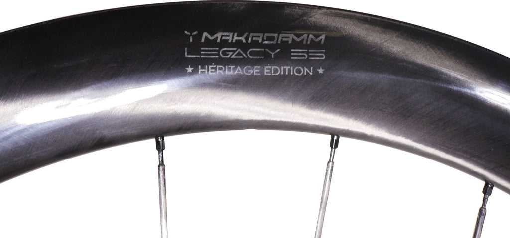 Paire de roues carbone route – MaKadamm legacy 55 disc héritage édition à pneus – 1149 gr la paire – centerlock – axe 12x100 | 12x142