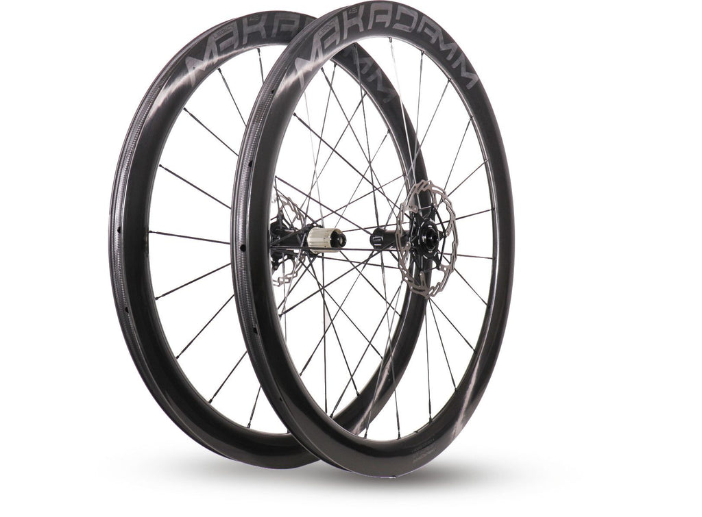Paire de roues carbone route – MaKadamm legacy 45 disc héritage édition à pneus – 1027 gr la paire –centerlock–12x100 | 12x142