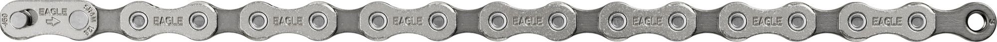Chaîne Sram S100 Eagle 12 Vitesses 126 Maillons Argent avec PowerLock