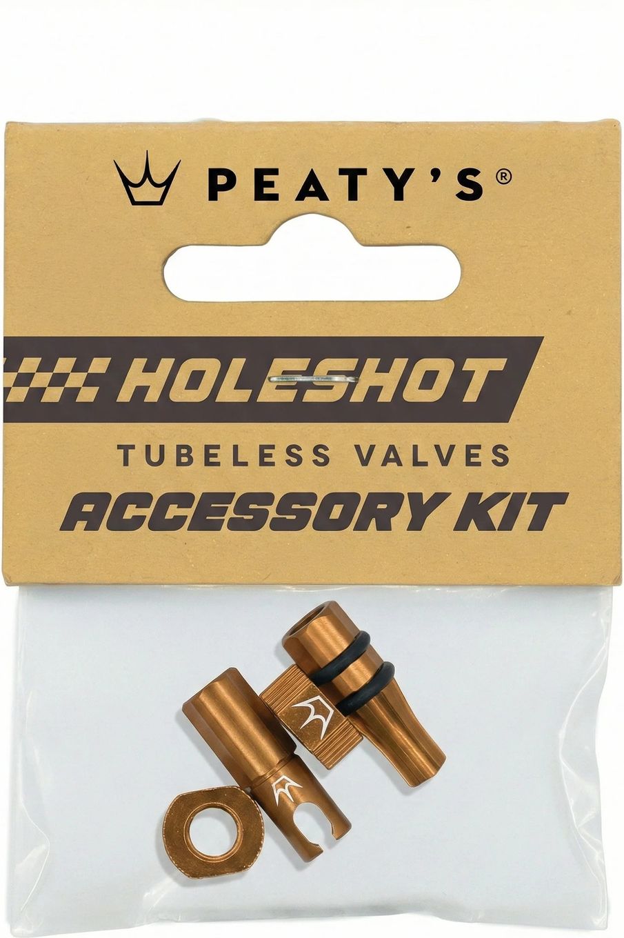 Bouchons de Valves Tubeless Peaty's V2 Holeshot Fast Flow Bronze Bourbon