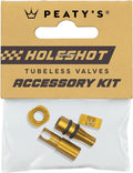 Bouchons de Valves Tubeless Peaty's V2 Holeshot Fast Flow Or