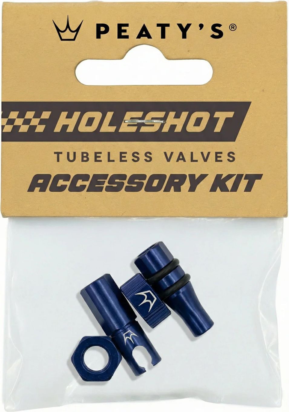 Bouchons de Valves Tubeless Peaty's V2 Holeshot Fast Flow Bleu Navy