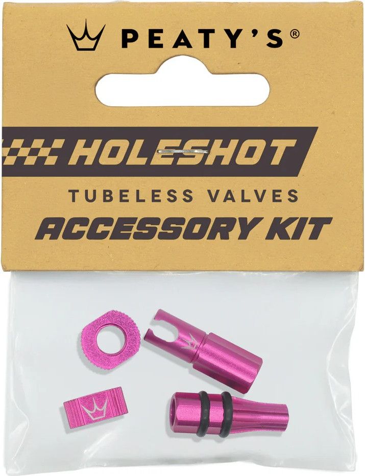 Bouchons de Valves Tubeless Peaty's V2 Holeshot Fast Flow Rose Punch