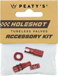 Bouchons de Valves Tubeless Peaty's V2 Holeshot Fast Flow Rouge