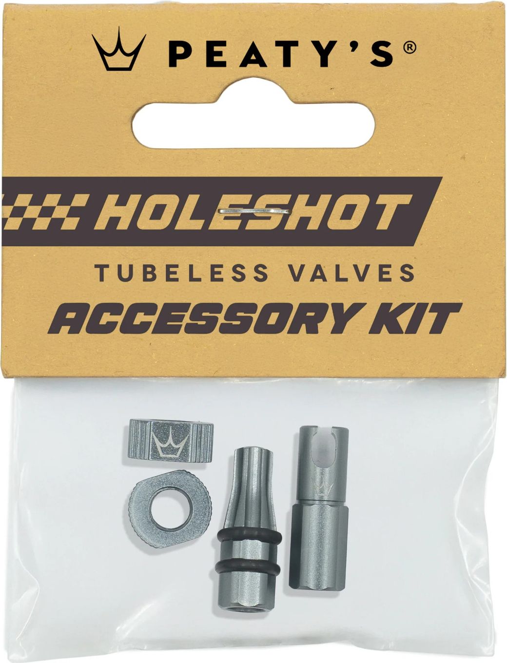 Bouchons de Valves Tubeless Peaty's V2 Holeshot Fast Flow Gris Slate