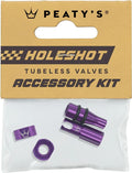 Bouchons de Valves Tubeless Peaty's V2 Holeshot Fast Flow Violet