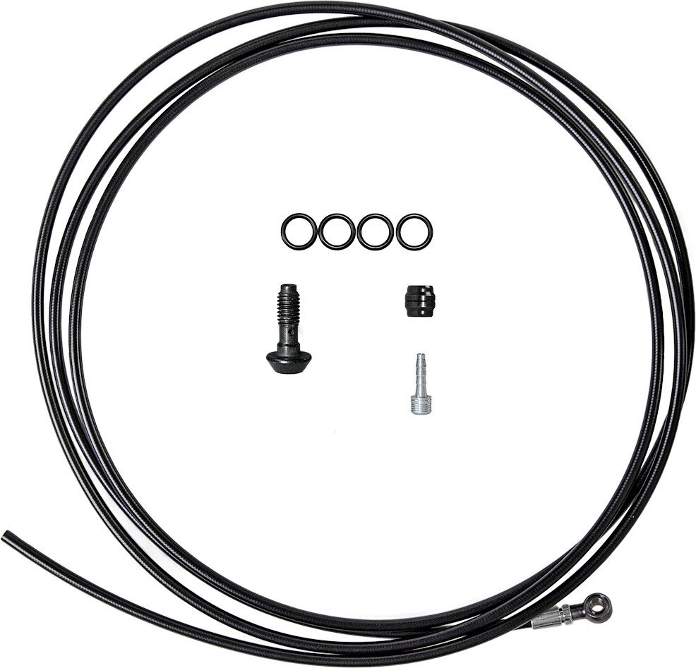 Durite de Frein Magura avec Banjo - 90° 2500 mm Noir