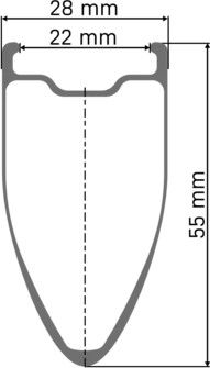 Roue Avant DT Swiss ARC 1100 Dicut DB 55 Disc WTS 700mm | 12x100mm | Centerlock