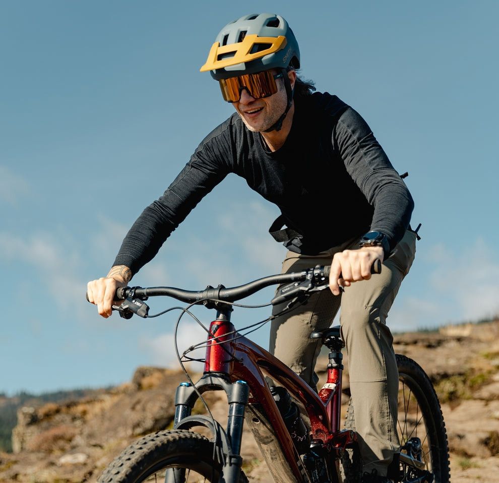 Casque VTT Smith Pilot Mips Bleu/Orange