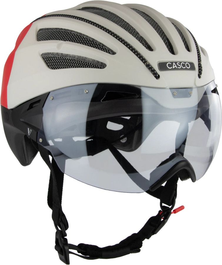 Casque Casco Speedairo Aero Rouge/Blanc