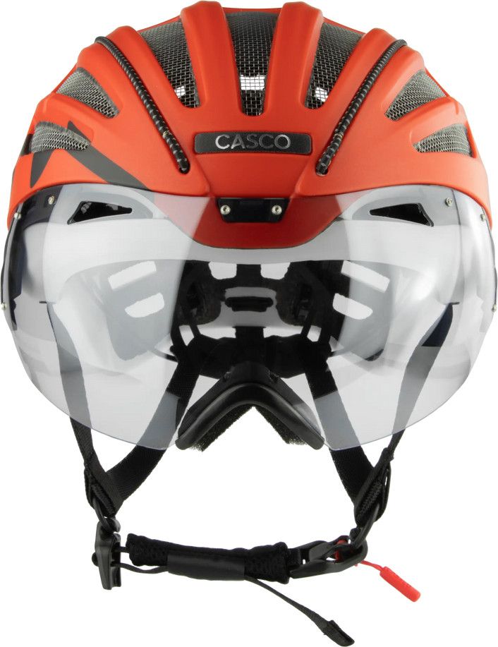 Casque Casco Speedairo Aero Orange/Blanc