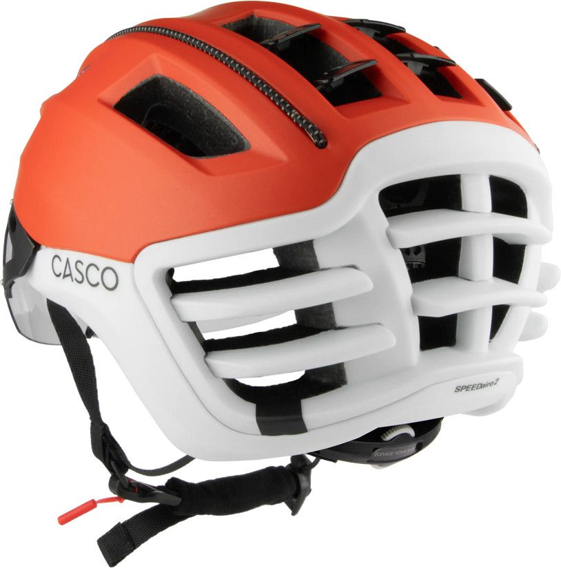 Casque Casco Speedairo Aero Orange/Blanc