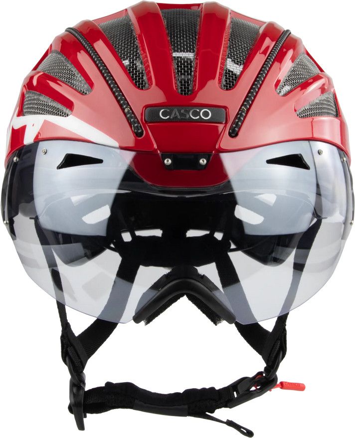 Casque Casco Speedairo Aero Rouge/Blanc