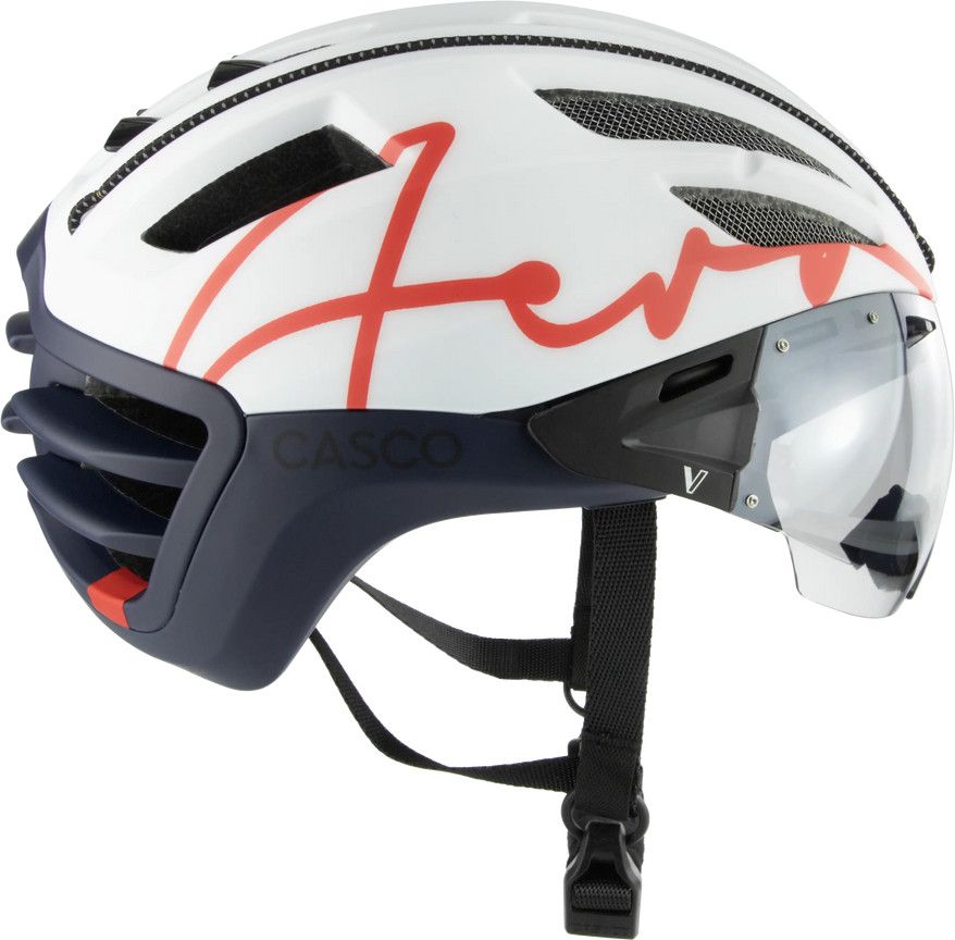 Casque Casco Speedairo Aero Bleu/Blanc