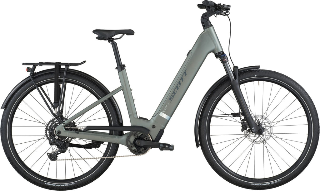 Vélo de Ville Électrique Scott Sub Sport 30 Wave Shimano Cues 9V 540Wh 700mm Vert 2026