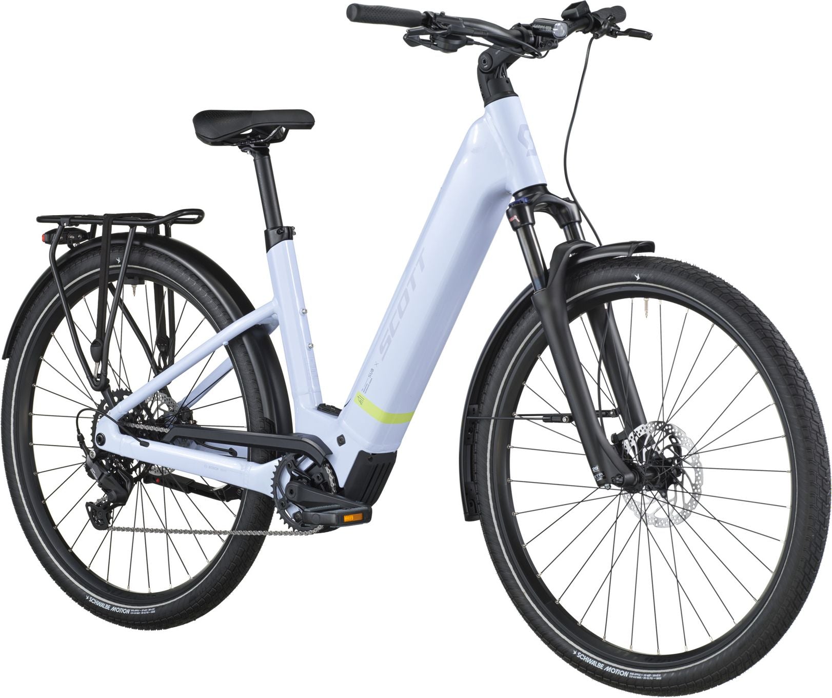 Vélo de Ville Électrique Scott Sub Sport 30 Wave Shimano Cues 9V 540Wh 700mm Bleu 2026