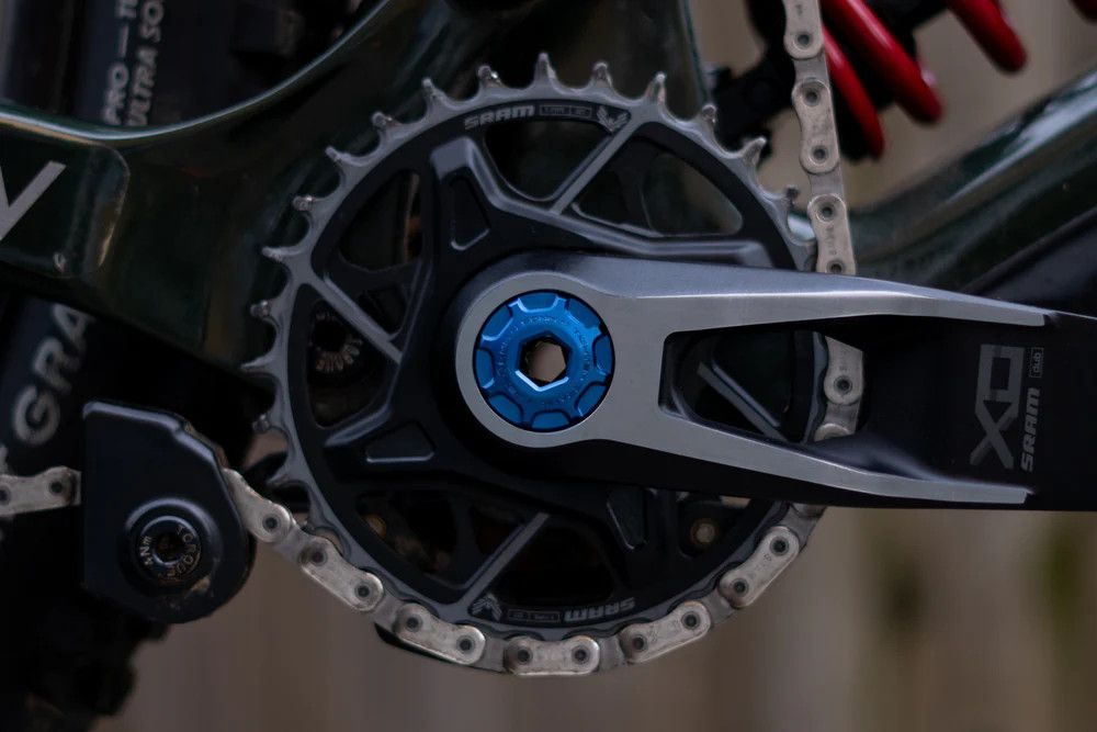 Vis de Pédalier auto-extractrice OAK pour Sram DUB M18/M30 Bleu