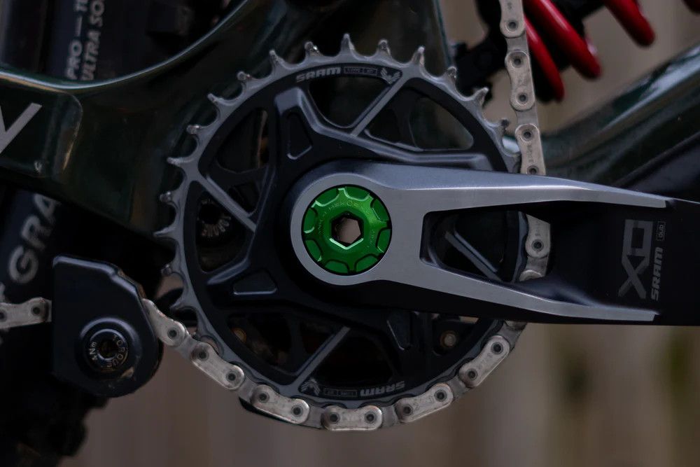 Vis de Pédalier auto-extractrice OAK pour Sram DUB M18/M30 Vert