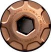 Vis de Pédalier auto-extractrice OAK pour Sram DUB M18/M30 Cuivre