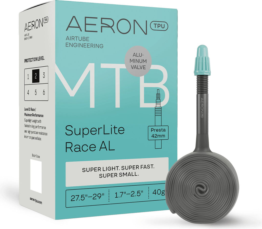 Chambre à Air Allégée Aeron TPU MTB SuperLite Race AL 27.5"-29" Presta 42 mm