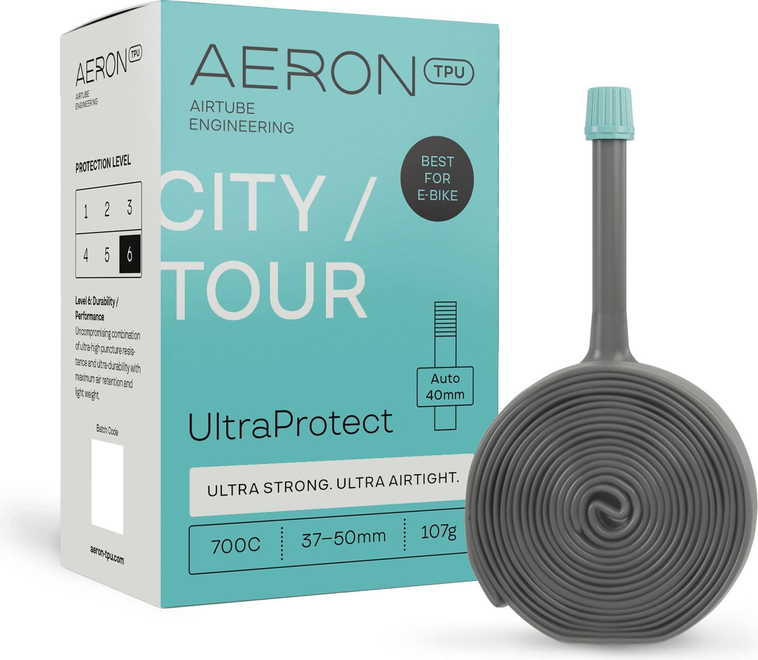 Chambre à Air Renforcée Aeron TPU City/Tour UltraProtect AV40 700 mm Schrader 40 mm
