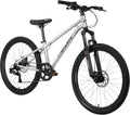 Terra - VTT 24" alu, 8-12 ans, 7 vit., freins à disque, suspension.