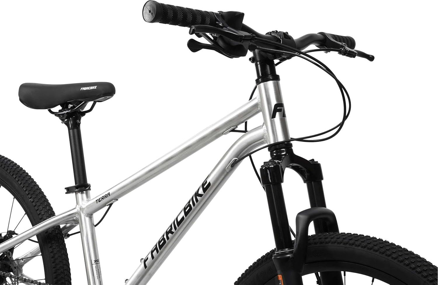 Terra - VTT 24" alu, 8-12 ans, 7 vit., freins à disque, suspension.