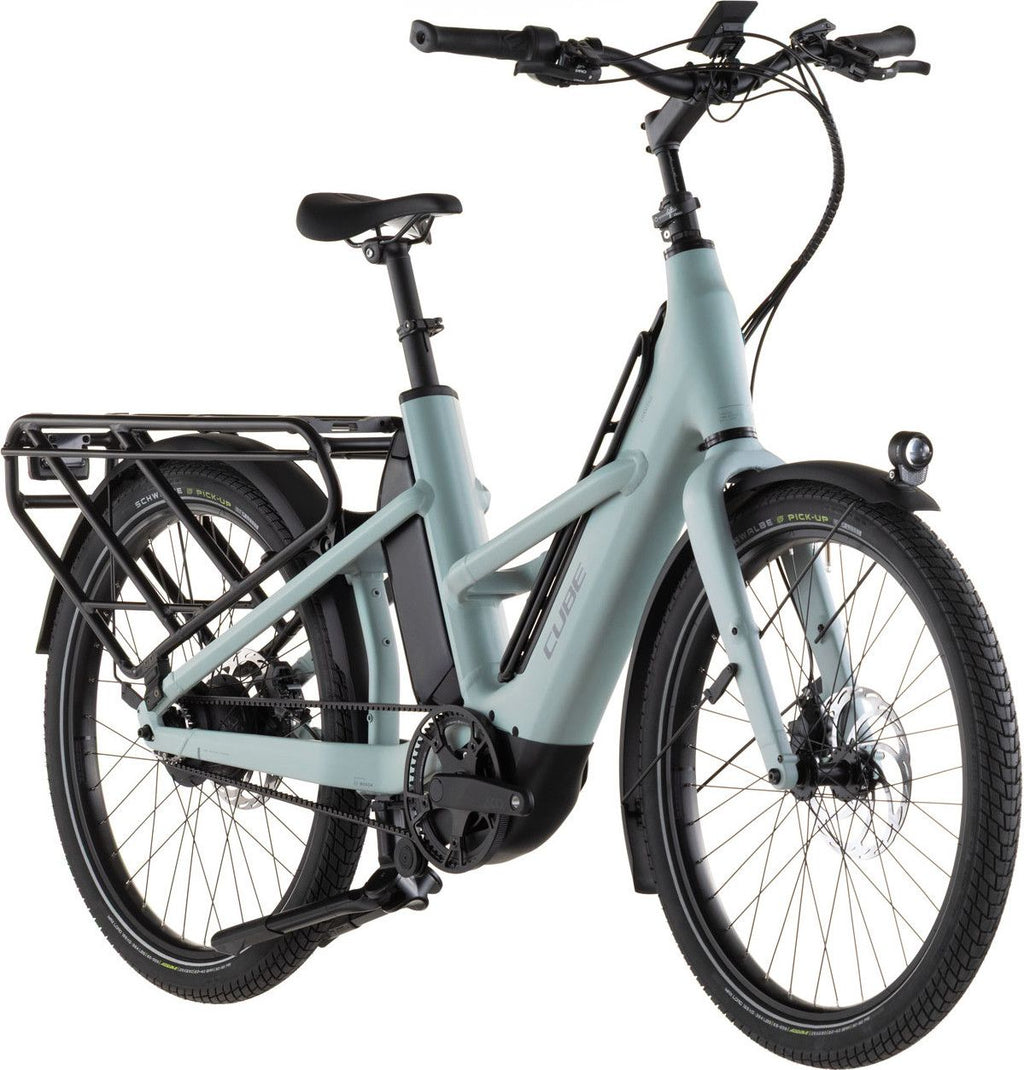 Vélo Cargo Longtail Électrique Cube Longtail Hybrid Comfort 800 Enviolo Heavy Duty 800 Wh 26'' Gris Vert Haze 2026