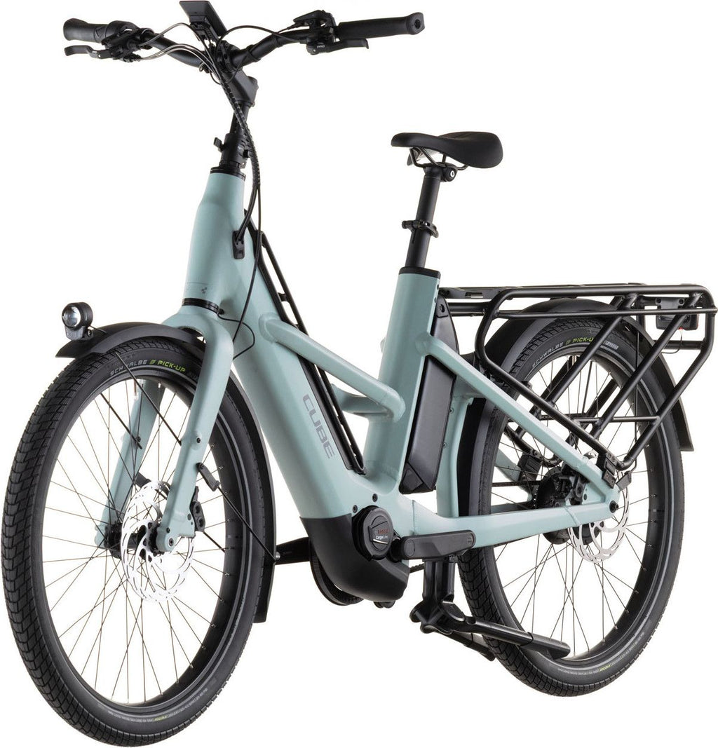 Vélo Cargo Longtail Électrique Cube Longtail Hybrid Comfort 800 Enviolo Heavy Duty 800 Wh 26'' Gris Vert Haze 2026