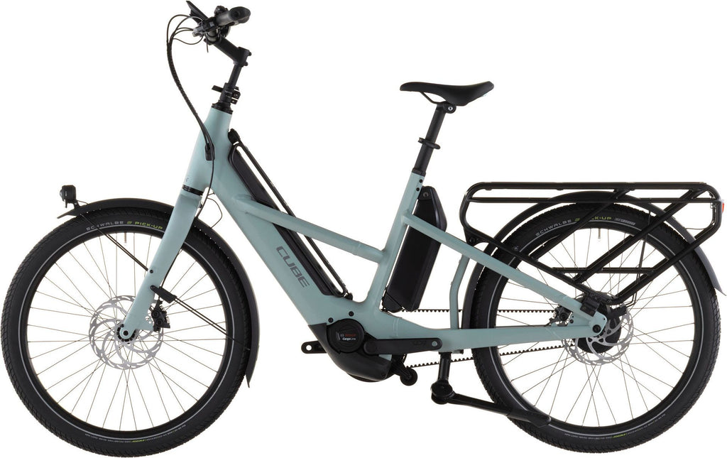Vélo Cargo Longtail Électrique Cube Longtail Hybrid Comfort 800 Enviolo Heavy Duty 800 Wh 26'' Gris Vert Haze 2026