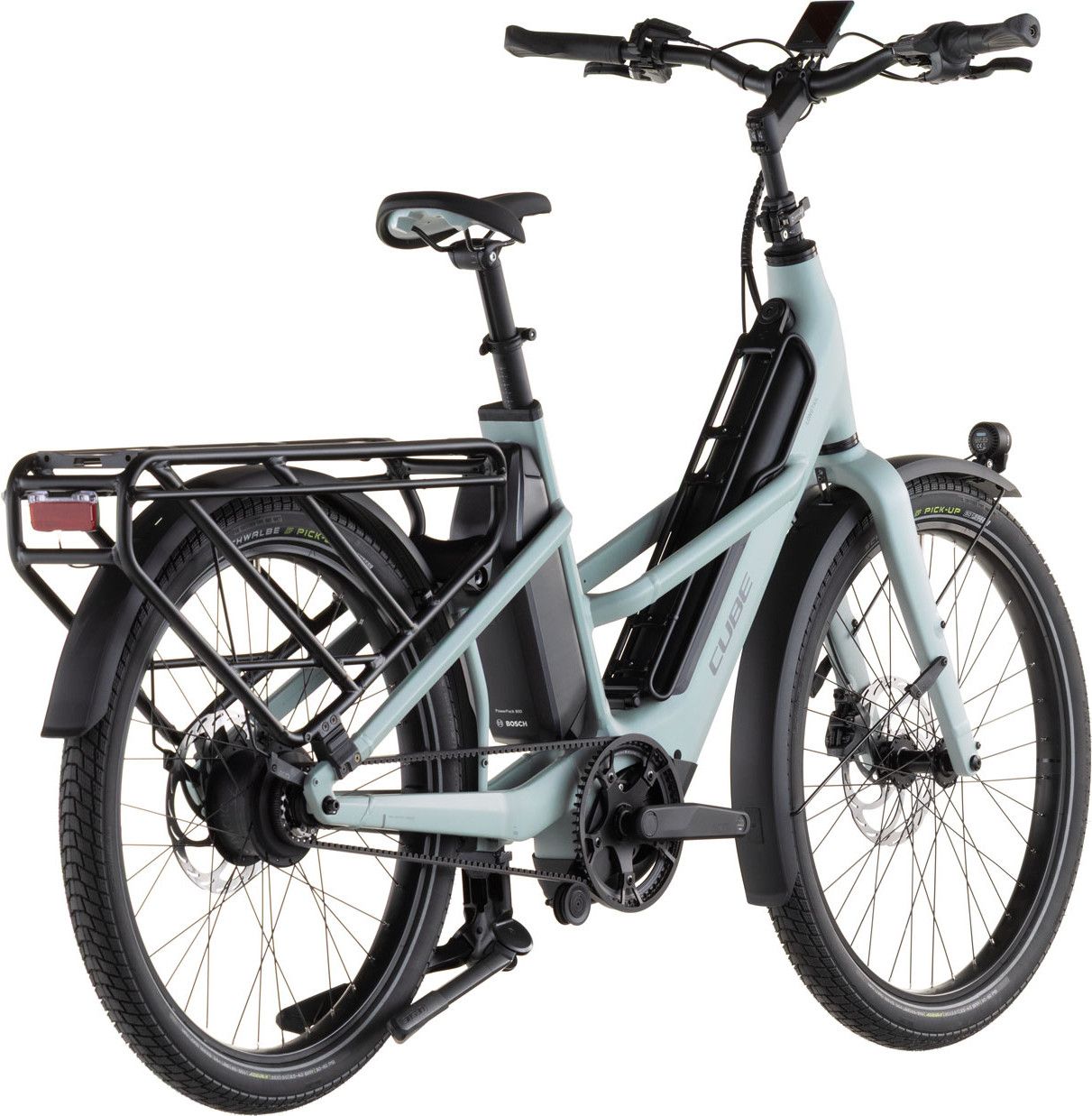 Vélo Cargo Longtail Électrique Cube Longtail Hybrid Comfort 800 Enviolo Heavy Duty 800 Wh 26'' Gris Vert Haze 2026