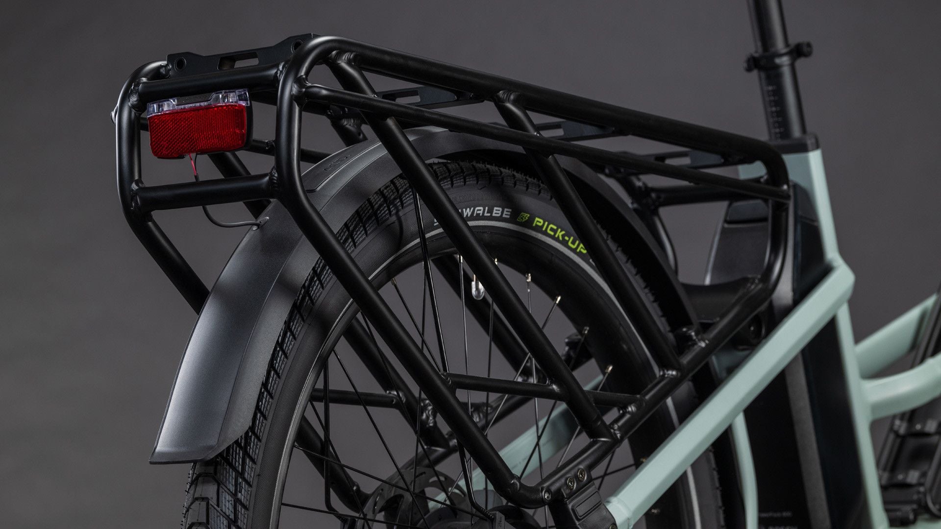 Vélo Cargo Longtail Électrique Cube Longtail Hybrid Comfort 800 Enviolo Heavy Duty 800 Wh 26'' Gris Vert Haze 2026
