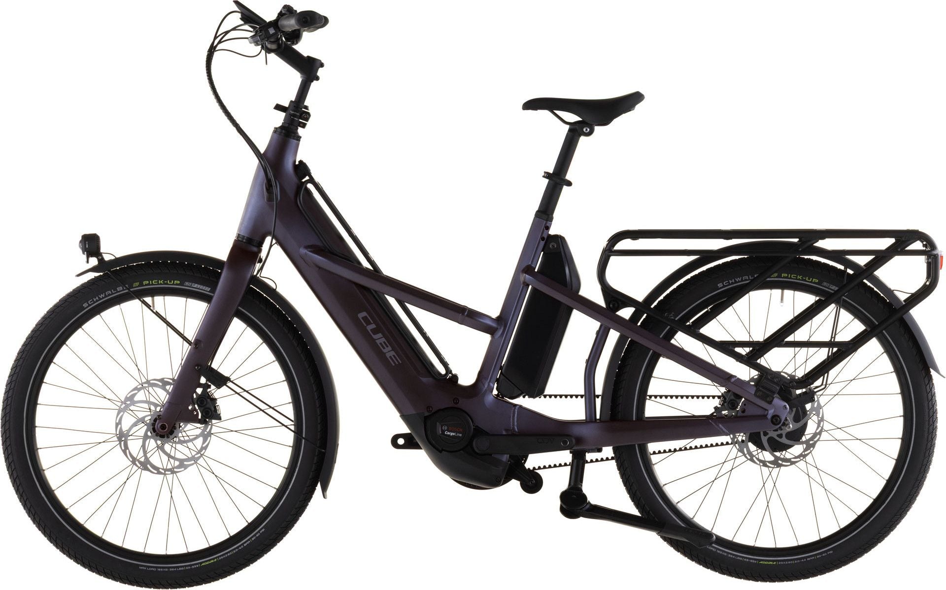 Vélo Cargo Longtail Électrique Cube Longtail Hybrid Comfort 800 Enviolo Heavy Duty 800 Wh 26'' Gris Rouge Mineral 2026