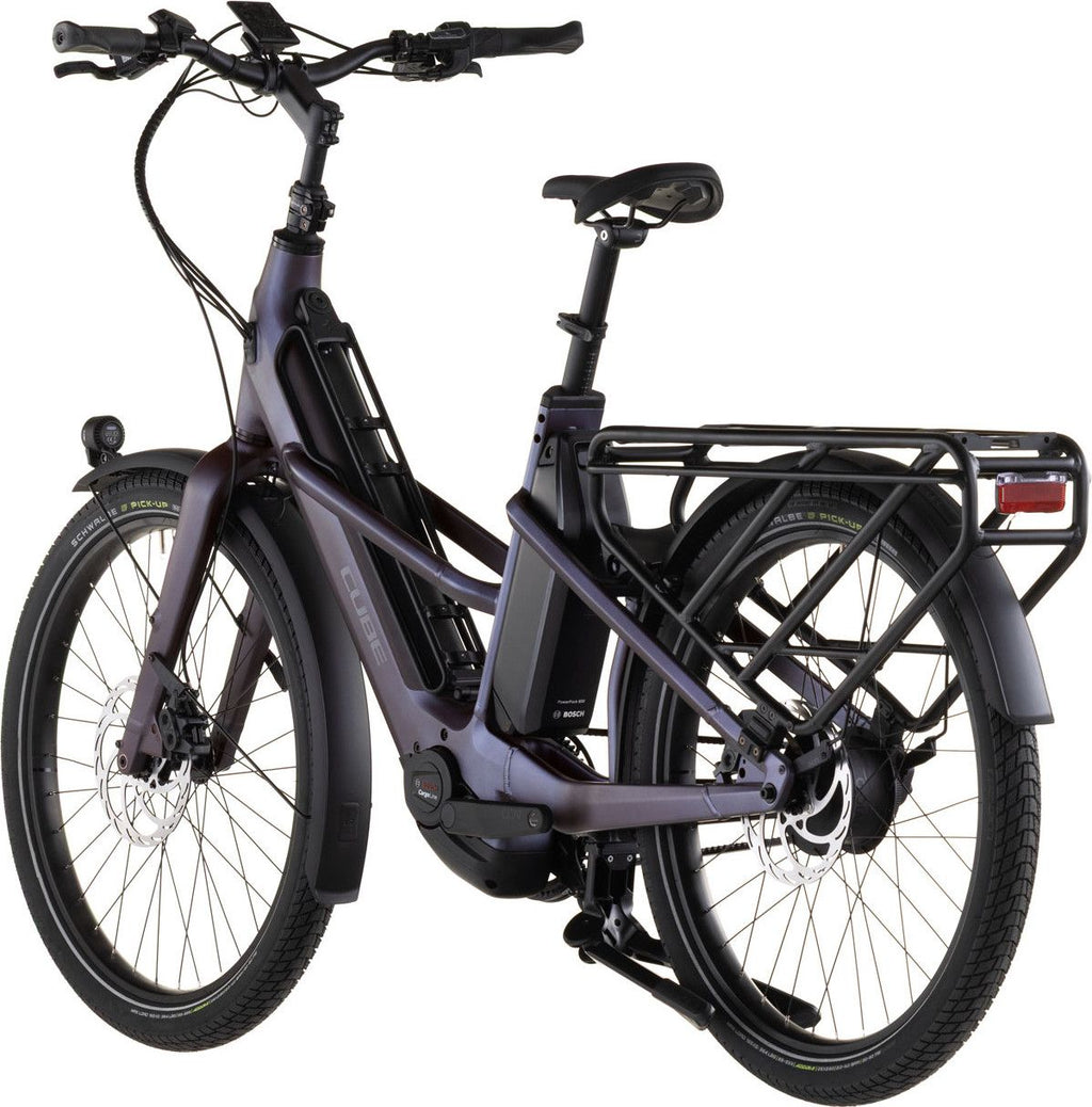 Vélo Cargo Longtail Électrique Cube Longtail Hybrid Comfort 800 Enviolo Heavy Duty 800 Wh 26'' Gris Rouge Mineral 2026